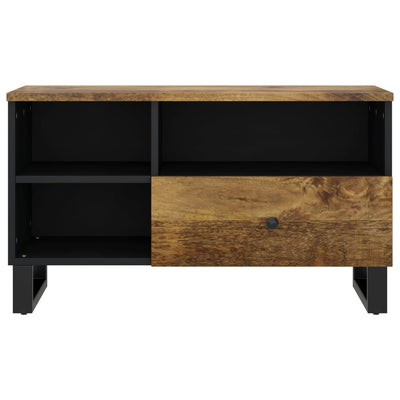 TV-taso 80x33x46 cm täysi mangopuu ja tekninen puu