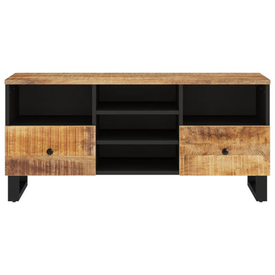 TV-taso 100x33x46 cm täysi mangopuu ja tekninen puu