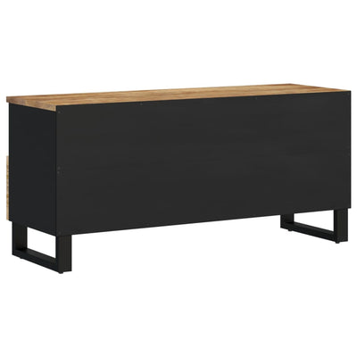 TV-taso 100x33x46 cm täysi mangopuu ja tekninen puu
