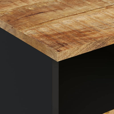 TV-taso 100x33x46 cm täysi mangopuu ja tekninen puu