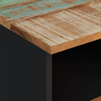 TV-taso 100x33x46 cm kierrätetty täyspuu ja tekninen puu