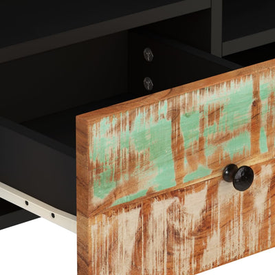 TV-taso 100x33x46 cm kierrätetty täyspuu ja tekninen puu