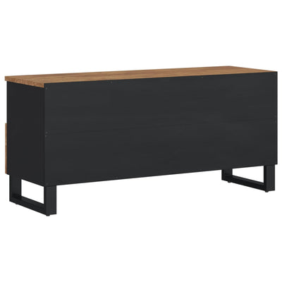 TV-taso 100x33x46 cm täysi mangopuu ja tekninen puu