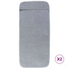 Rantapyyhkeet 2 kpl harmaa 60x135 cm kangas 400 GSM
