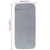 Rantapyyhkeet 2 kpl harmaa 60x135 cm kangas 400 GSM