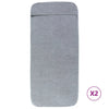 Rantapyyhkeet 2 kpl harmaa 75x200 cm kangas 400 GSM