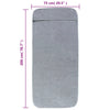 Rantapyyhkeet 2 kpl harmaa 75x200 cm kangas 400 GSM