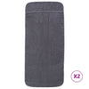 Rantapyyhkeet 2 kpl antrasiitti 60x135 cm kangas 400 GSM