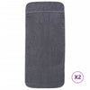 Rantapyyhkeet 2 kpl antrasiitti 75x200 cm kangas 400 GSM