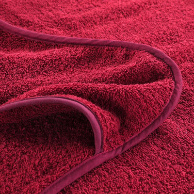 Rantapyyhkeet 2 kpl viininpunainen 60x135 cm kangas 400 GSM