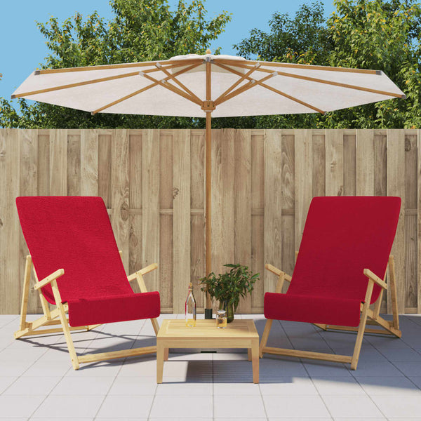 Viininpunainen rantapyyhkeet Kazuo 60x135cm (2 kpl kangas 400 gsm)