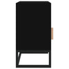 Yöpöydät 2 kpl musta 40x30x55,5 cm tekninen puu ja rauta