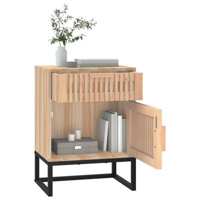 Yöpöydät 2 kpl 40x30x55,5 cm tekninen puu ja rauta