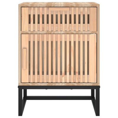 Yöpöydät 2 kpl 40x30x55,5 cm tekninen puu ja rauta