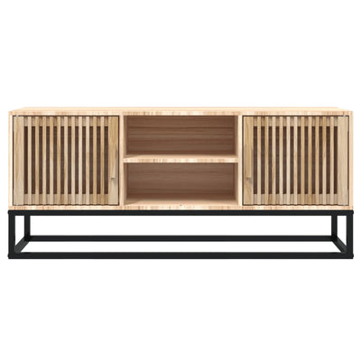 TV-taso 105x30x45 cm tekninen puu ja rauta