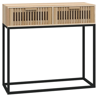 Konsolipöytä 80x30x75 cm tekninen puu ja rauta