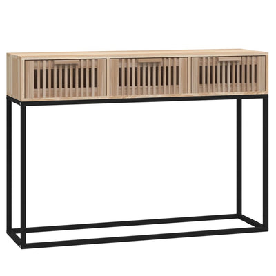 Konsolipöytä 105x30x75 cm tekninen puu ja rauta