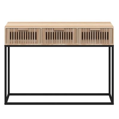 Konsolipöytä 105x30x75 cm tekninen puu ja rauta