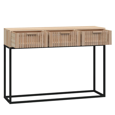 Konsolipöytä 105x30x75 cm tekninen puu ja rauta