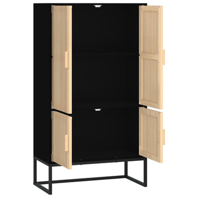 Kaappi musta 70x35x125 cm tekninen puu