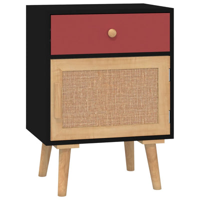 Yöpöydät 2 kpl musta 40x30x55 cm tekninen puu