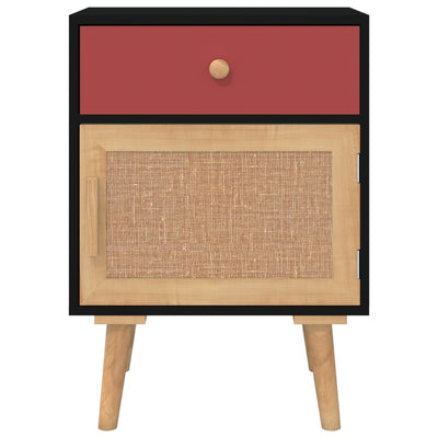 Yöpöydät 2 kpl musta 40x30x55 cm tekninen puu