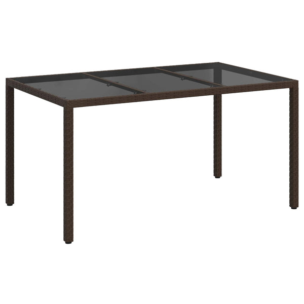 Puutarhapöytä Ruskea 150 x 90 x 75 cm polyrottinki
