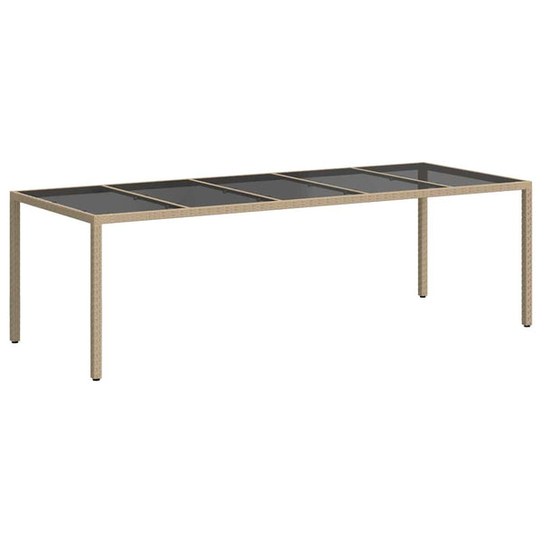 Puutarhapöytä Beige polyrottinki