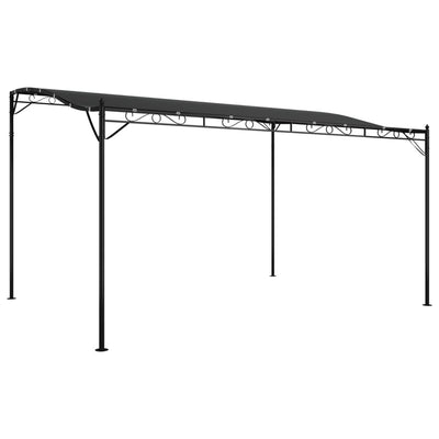 Katos antrasiitti 4x3 m 180 g/m² kangas ja teräs