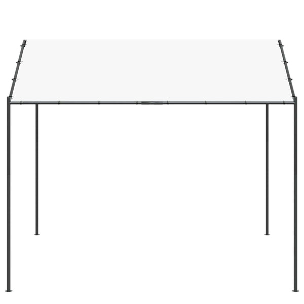 Huvimaja 4 x 4 x 2,6 m valkoinen Teräs ja polyesteri 180 gsm