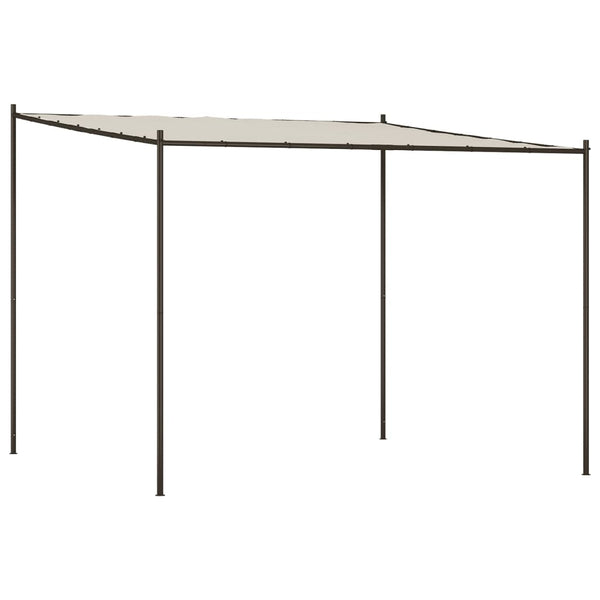 Valkoinen katos Per 3x3 m (180 g/m² kangas ja teräs)