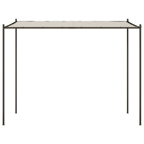 Valkoinen katos Per 3x3 m (180 g/m² kangas ja teräs)