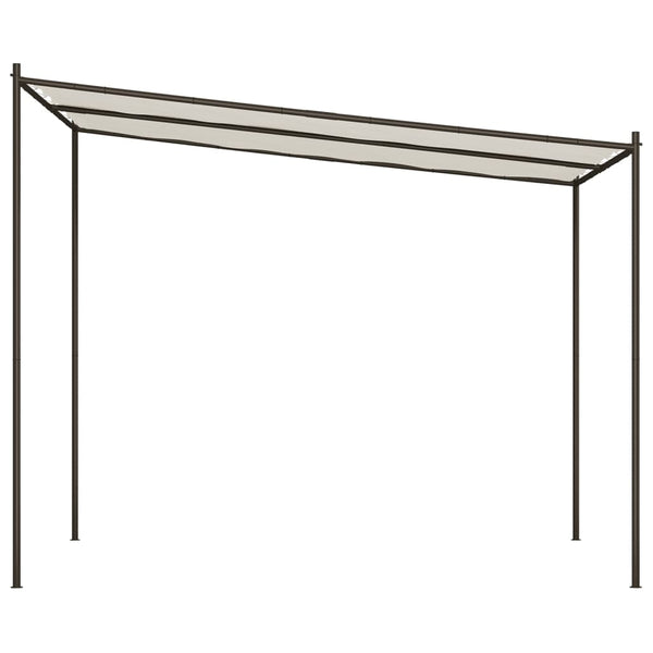 Valkoinen katos Per 3x3 m (180 g/m² kangas ja teräs)