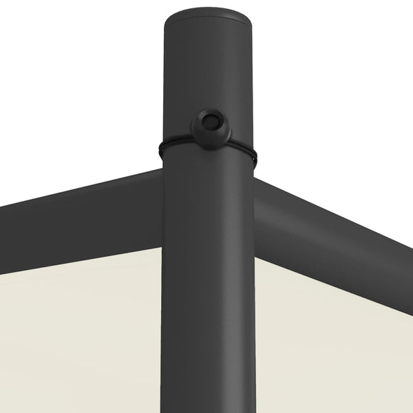 Valkoinen katos Per 3x3 m (180 g/m² kangas ja teräs)
