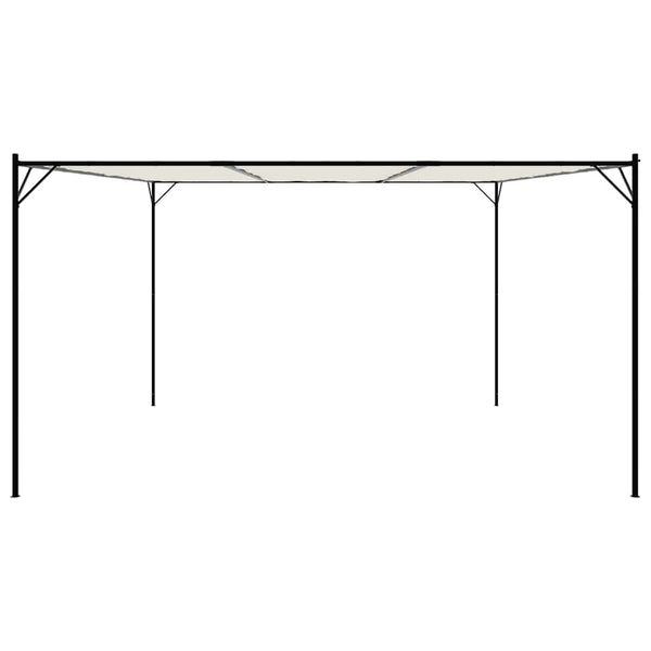Valkoinen katos Chesaru 4x4 m (180 g/m² kangas ja teräs)
