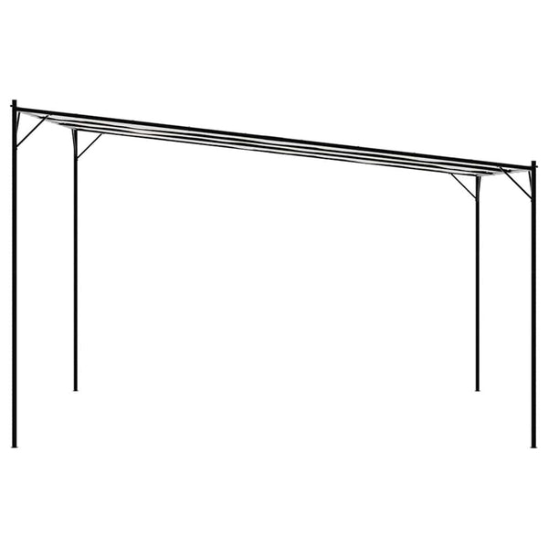 Valkoinen katos Chesaru 4x4 m (180 g/m² kangas ja teräs)