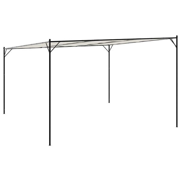 Valkoinen katos Chesaru 4x4 m (180 g/m² kangas ja teräs)