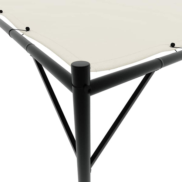 Valkoinen katos Chesaru 4x4 m (180 g/m² kangas ja teräs)