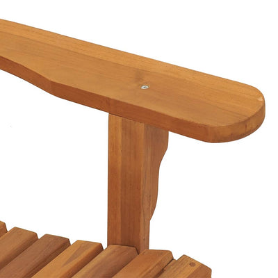 Adirondack puutarhatuolit 2 kpl 79x95x92 cm täysi tiikki