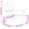 Adirondack puutarhatuolit 2 kpl 79x95x92 cm täysi tiikki