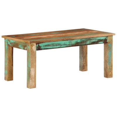 Sohvapöytä 100x55x45 cm täysi kierrätetty puu