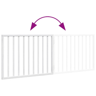 Koiraportti kokoontaittuva 2 paneelia valk. 160 cm poppelipuu