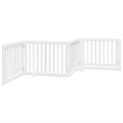 Koiraportti kokoontaittuva 4 paneelia valk. 320 cm poppelipuu