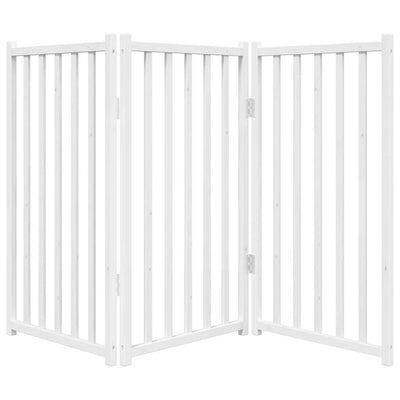 Valkoinen koiraportti taitettava 3 paneelia Cremenasiu 150cm (kuusi)