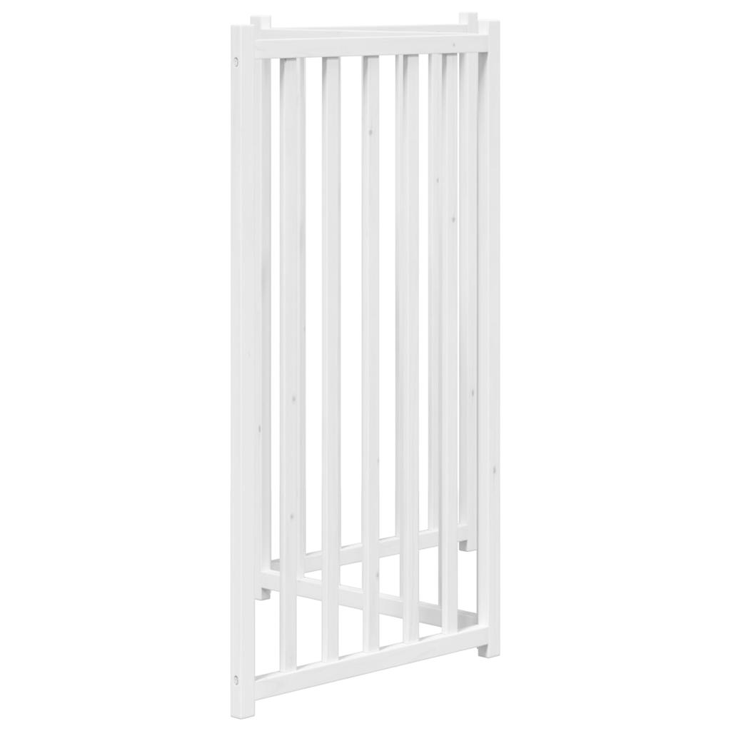 Valkoinen koiraportti taitettava 3 paneelia Cremenasiu 150cm (kuusi)