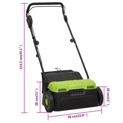 2-in-1 sähköinen nurmikon ilmaaja Augustita 1500 W