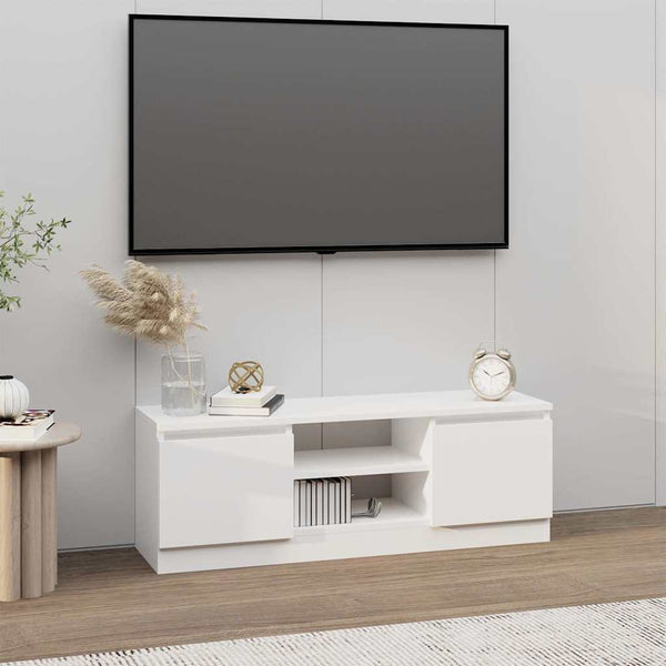 TV-taso ovella valkoinen 102x30x36 cm