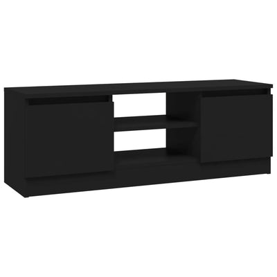 TV-taso ovella musta 102x30x36 cm