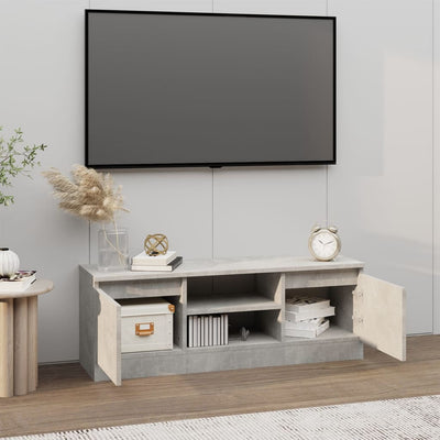 TV-taso ovella betoninharmaa 102x30x36 cm