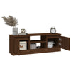 TV-taso ovella ruskea tammi 102x30x36 cm